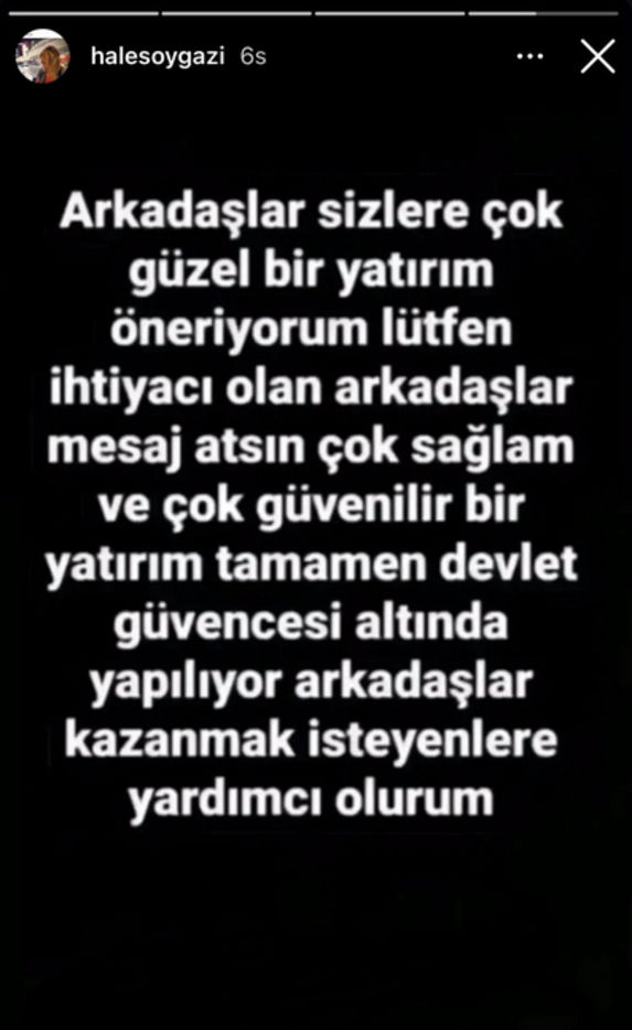 hale soygazi hacklendi