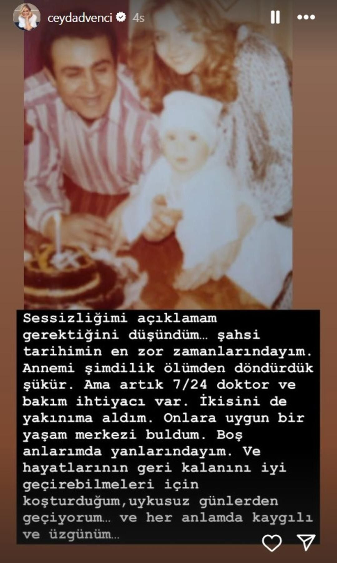 ceyda duvenci zor gunler geciriyor kaygili ve uzgunum